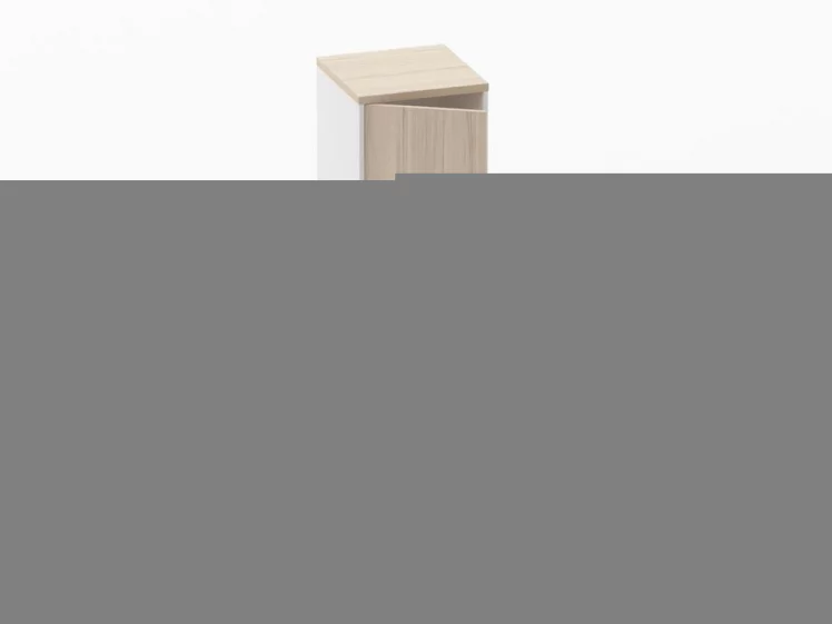 Шкаф 3 узкий закрытый, 1 дверь Deka 10.16.14Л Туя/Белый_1