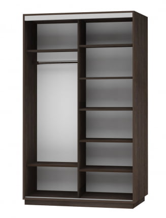 Шкаф-купе двухдверный Экспресс Дуо 1400х2200h Улица/Венге_1