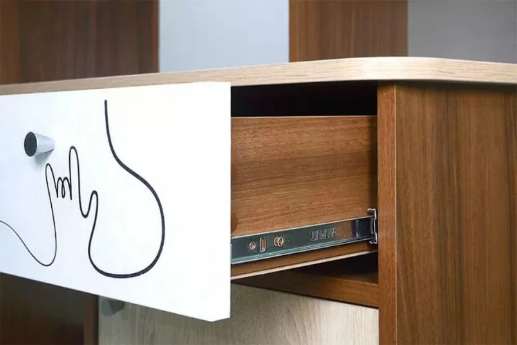 Стол компьютерный Котофей Орех Дуб Сонома Белый_3