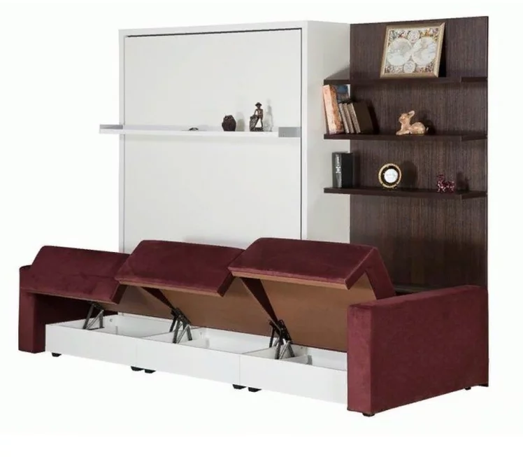 Мебель-трансформер Смарт 1 3-в-1 1600 правый Ясень шимо темный_1