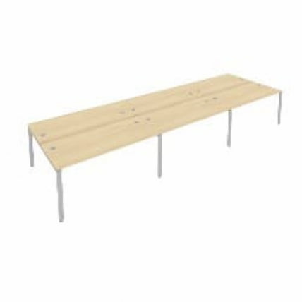 Рабочая станция на 6 раб.места Metal System Б.СМ-6.4 Акация/Серый_0