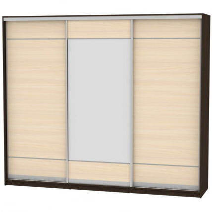 Шкаф-купе B-230х270х60-2(Венге-ДМ-D7D8D7)_0