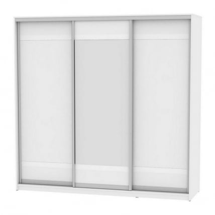 Шкаф-купе B-220х235х60-1(Белый-D9D10D9)_0