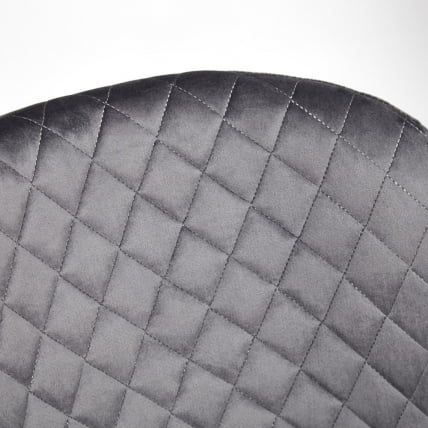 Стул QUINCY (mod. 8272) металл/ткань, 49х53х84,5 см, серый (G-062-40)/черный_2