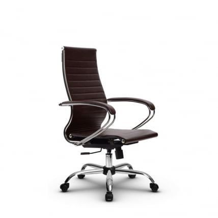 Кресло офисное МЕТТА Комплект 10, Основание 17833 Комплект 2 Коричневое_1