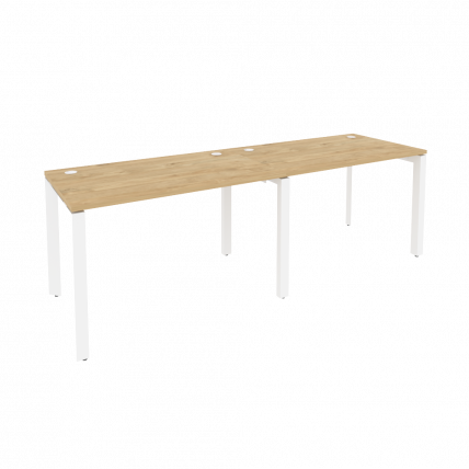 Рабочая станция на П-образном м/к ONIX O.MP-RS-2.2.7 Тиквуд Светлый/Белый_0