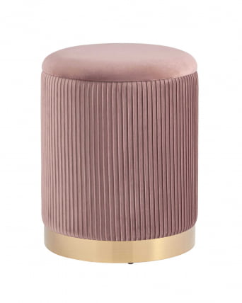 Пуф Шарлотта с ящиком велюр Розовый_0