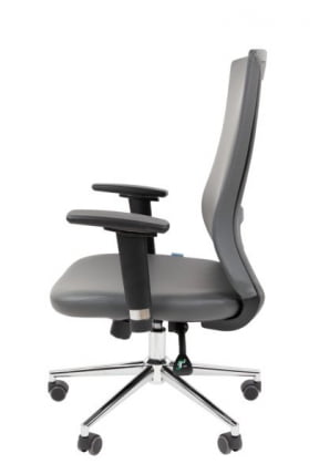 Офисное кресло CHAIRMAN 500 LUX БП экокожа Серый_9