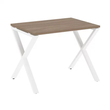 Стол рабочий LOFT VR.L-SRX-1.7 Металл белый Дуб Аризона_0