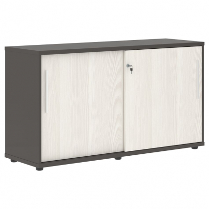 Шкаф с дверьми-купе EDIS ELC 1343 Ясень Траун Белый Мокко_0