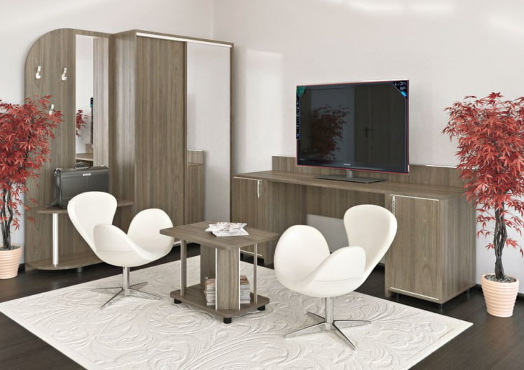 Шкаф-купе для одежды LIGHT С-ШКЗ-39 Вяз Благородный_1