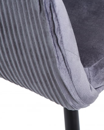 Стул обеденный DOBRIN MARY Серый велюр 1922-19_9