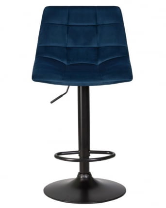 Стул барный DOBRIN TAILOR BLACK (синий велюр (MJ9-117)) 2 шт_6