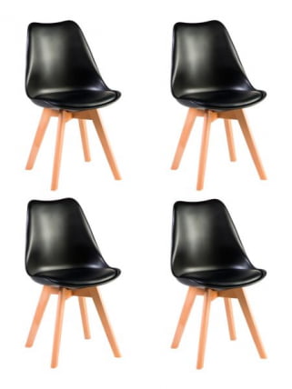 Стул обеденный DOBRIN JERRY SOFT (ножки светлый бук, цвет сиденья черный (B-03)) 4 шт_0