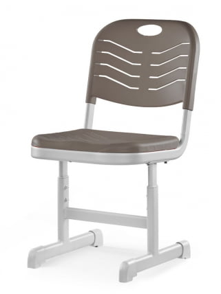 Стул ученический пластиковый регулируемый (рост 5-7) Мокко_0