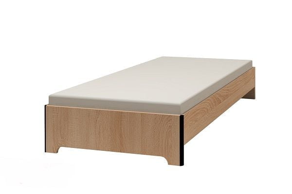 Кровать (1200) Эко 4 Дуб сонома (спальня)_0