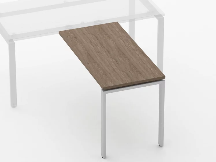 Брифинг-приставка для стола на П-обр.опорах Deka 7.10.12 Дуб Верцаска_1