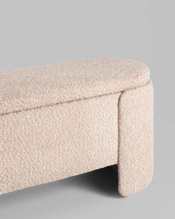 Банкетка Taks с местом для хранения букле капучино_4