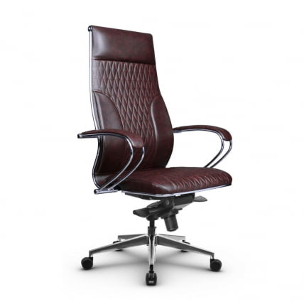 Кресло руководителя Metta L 1c 44B/K Комплект 2 Бордовое_0