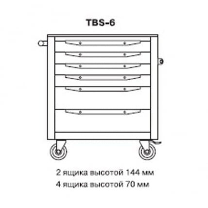 Тележка инструментальная TBS-6 синий_1