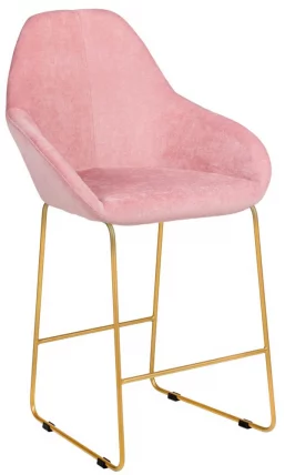Стул барный Kent (Б) Розов/Линк Золото_0