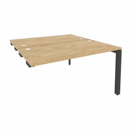 Стол-приставка двойной на П-образном м/к к опорным элем. ONIX O.MP-D.SPR-3.7 Тиквуд Светлый/Антрацит_0