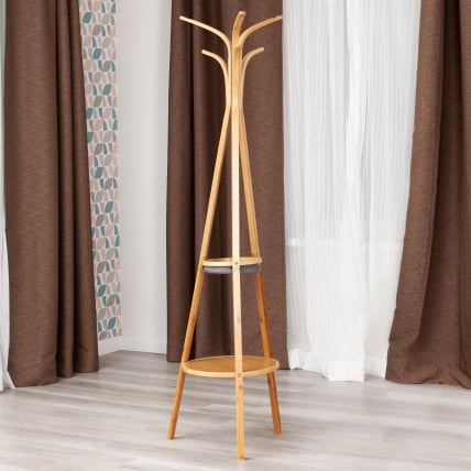 Вешалка (mod. JWFU-3464) прессованный бамбук, 38,3 х 38,3 х 170 см, натуральный_5