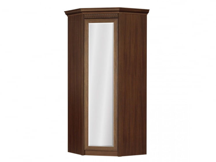 Шкаф угловой Лючия 183 Дуб Оксфорд с зеркалом_0