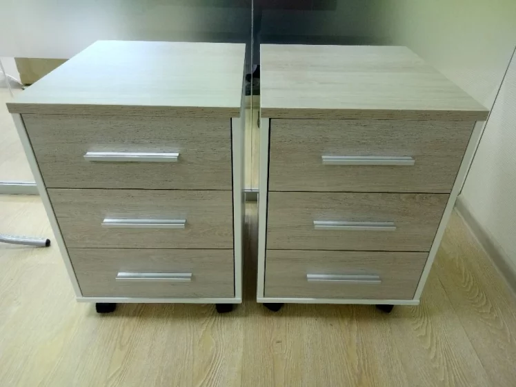 Тумба подкатная Deka 9.05.01 Дуб Сантана светлый/Белый_6