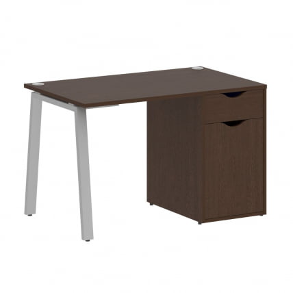 Стол письменный HOME OFFICE VR.SP-3-118.1.A Венге Цаво/Серый металл_0