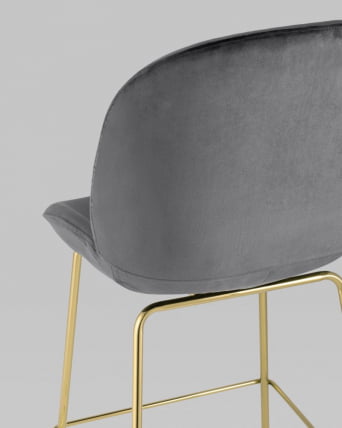 Стул барный Beetle gold Серый_6