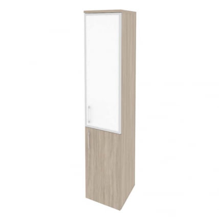 Шкаф высокий узкий правый ONIX O.SU-1.2R(R) white Дуб Аттик_0