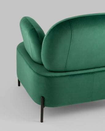 Кресло Кэнди с подлокотниками велюр Зеленый_3