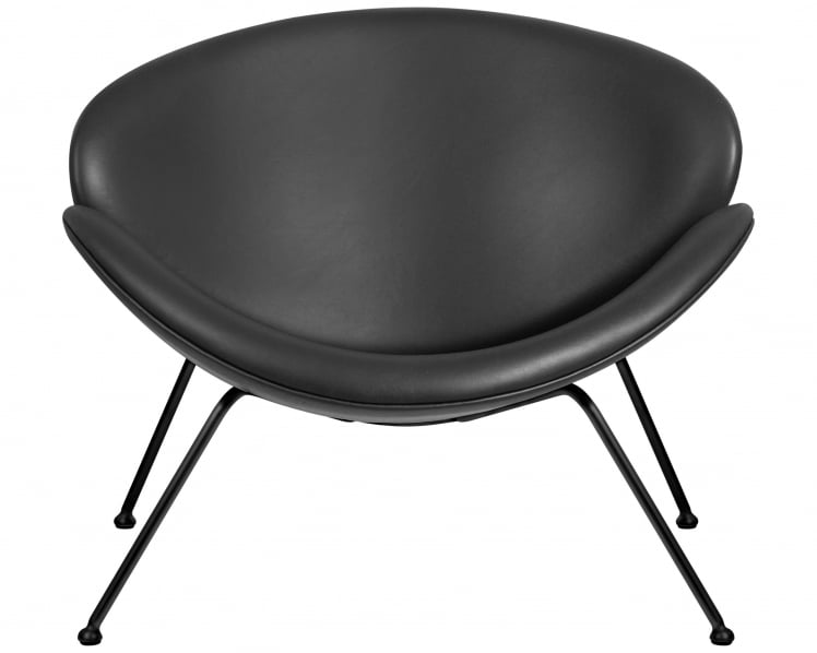 Кресло дизайнерское DOBRIN EMILY (черный винил YP16, черное основания)_5