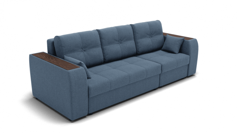 Диван Сенатор-2 ППУ угол левый/правый (ЗР) Цвет фасада: Голубой; Тип: Левый/правый; Материал фасада: Металл/Велюр_0