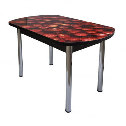 Стол обеденный Европейский фп Клубника ЛДСП серый_0