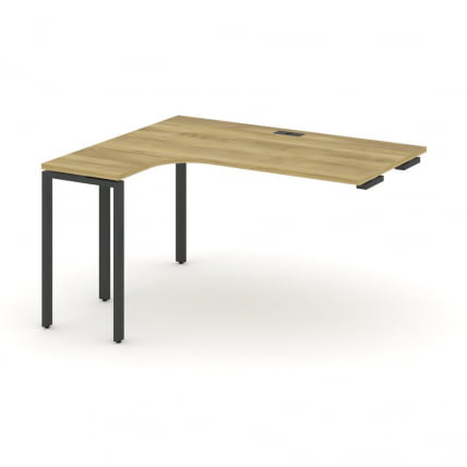 Стол-приставка к опорной тумбе/шкафу (левый) CONCEPT CN.OSAPR-006(L) Дуб Винченцо Черный_0