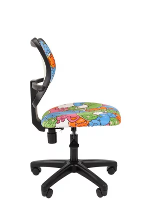 Детское кресло CHAIRMAN ТИН (Kids) 102 черный пластик Котики_2