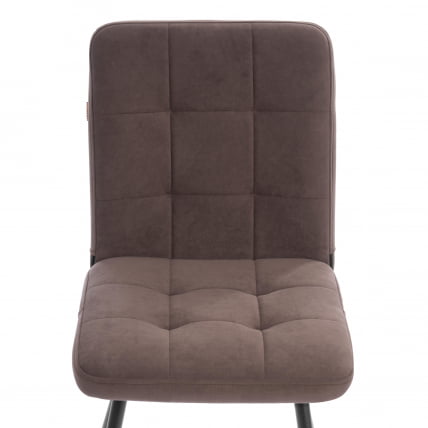 Стул обеденный Medeo велюр, коричневый, 6, 47х56х89_5