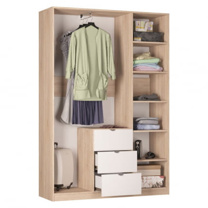 Шкаф распашный Р-198х135х45-3-ТР-М(ЯАС) / R-198х135х45-3-TR-M(ЯАС)_1