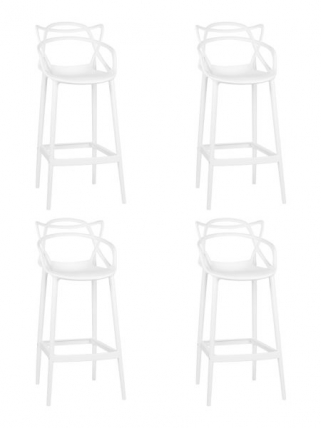 Стул барный DOBRIN MASTERS BAR (белый (W-02)) 4 шт_0