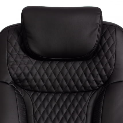 Кресло офисное Trust (max) кож/зам, черный/черный стеганный/черный, 36-6/36-6/36-6/06_7