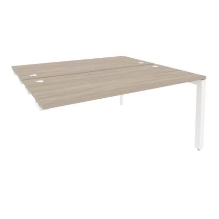 Стол-приставка двойной на П-образном м/к к опорным элем. ONIX O.MP-D.SPR-4.7 Дуб Аттик/Белый_0