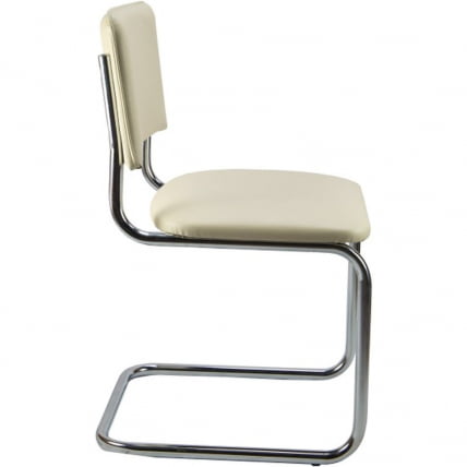 Кресло офисное Сильвия хром Бежевое_1