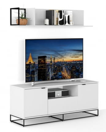 Полка навесная City средняя белый_1