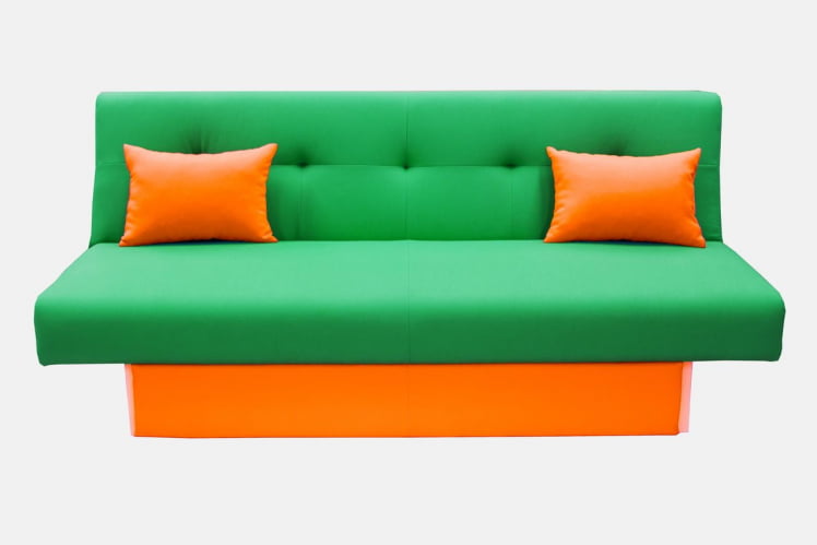 Диван MANGO 4 (2 категория) Зеленый Оранжевый_0
