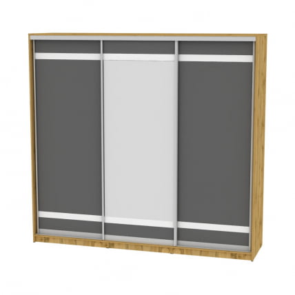 Шкаф-купе B-220х235х60-1(ДВ-Графит-D9D10D9)_0