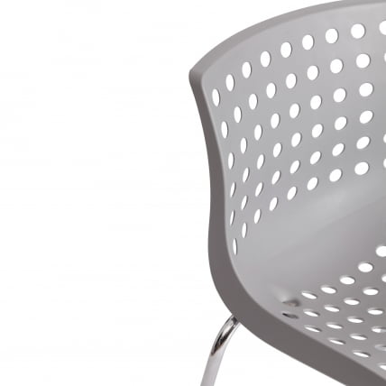 Стул SKALBERG (mod. C-084-A) металл/пластик, 46 х 56 х 79 см, Grey (серый) / Chrome (хром)_8