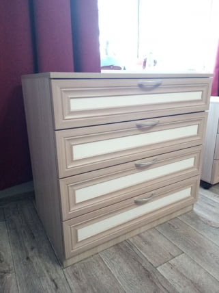 Комод Остин Модуль №6 Ясень шимо светлый/белый_1