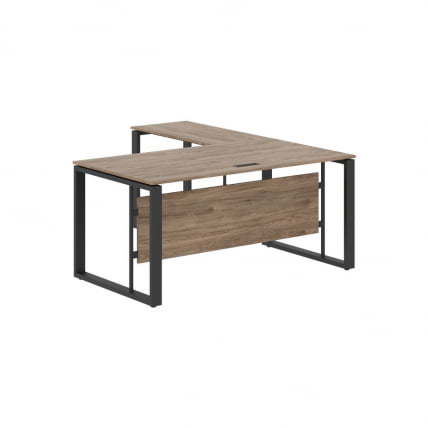 Стол с боковой приставкой ENIO ECT 1619 Кария Пальмира/Антрацит_1